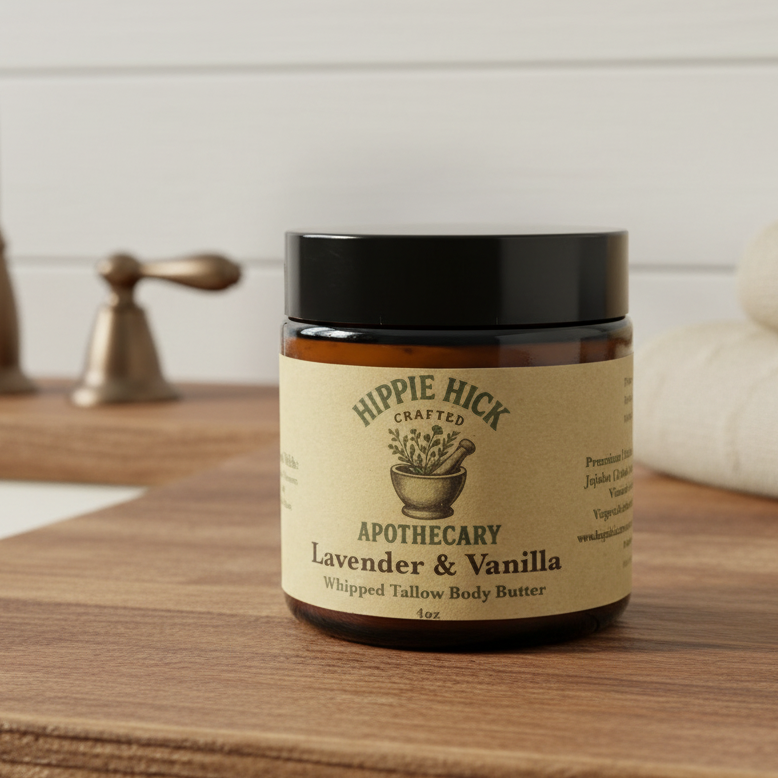 Lavender Vanilla – Botanical Whipped Tallow Body Butter