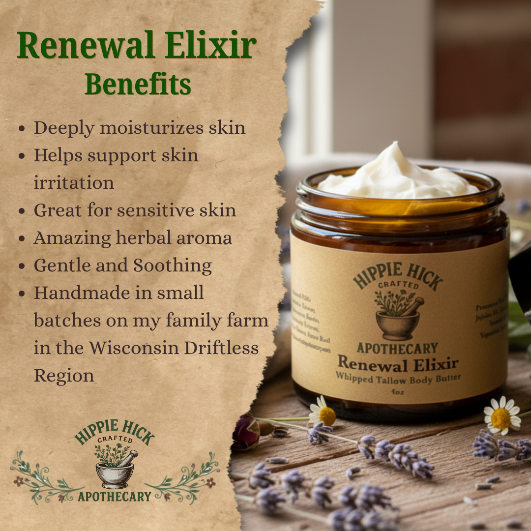 Renewal Elixir - Herbal Whipped Tallow Body Butter