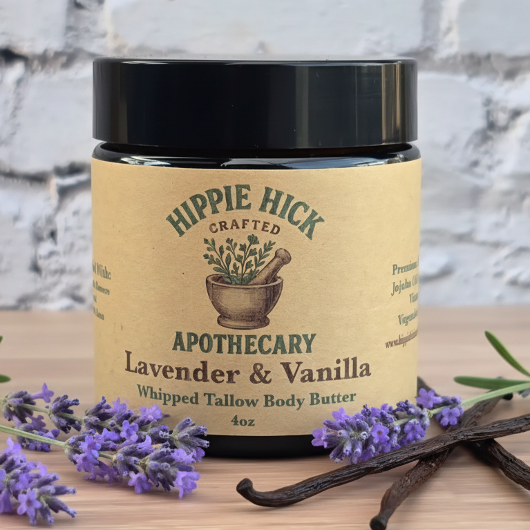 Lavender Vanilla – Botanical Whipped Tallow Body Butter